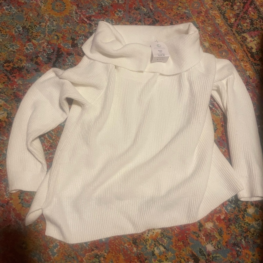 Off-White Cowl Neck Sweater